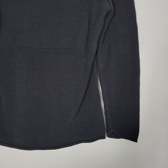 J. Jill Women's Knitted Long Sleeve Scoop Neck Black Sweater Size Small - Picture 9 of 13